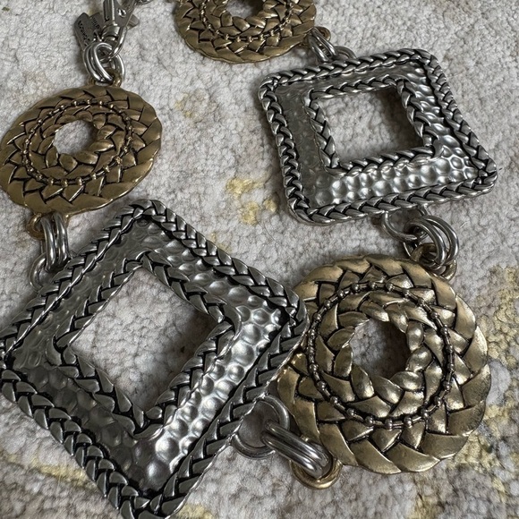 Chico’s Silver and Gold color Chain Belt - Picture 4 of 8